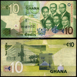 Ghana 10 Cedis - 2013 P#39d XF Bank Note N#210294 #UCN633