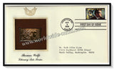 2000 USA Thomas Wolfe Literary Arts Series - Gold Replica FDC #FE63