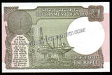 2018 India 1 Rupee SUBHASH CH. GARG, Inset: L UNC Currency Note #A63