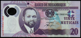 Mozambique 20 Meticais - 2011 P# 149a XF+ Polymer Bank Note N#203481 #UCN643