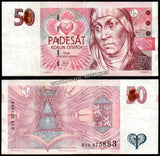 Czech Republic 50 Korun - 1997 P# 17b Bank Note N#203984 #UCN644