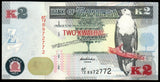Zambia 2 Kwacha - 2012 P#49a XF+ Bank Note N#207272 #UCN647
