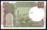 2019 India 1 Rupee SUBHASH CH. GARG, Inset: L UNC Currency Note #A64