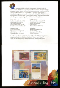 1994 Australia Day - Set of 4 In Presentation Pack - Landscape , mountains, Dessert #FT-66