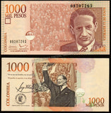 Colombia 1000 Pesos 2015 UNC Currency Note #CN66