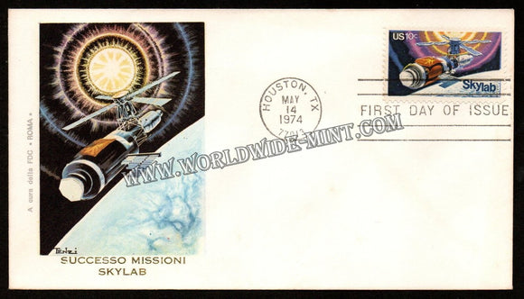 1974 USA Success on Mission Skylab FDC #FA68
