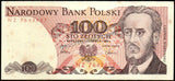 Poland 100 Zlotys - 1986 P#143e.1 UNC Bank Note N#203926 #UCN692