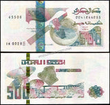 Algeria 500 Dinars - 2018 AUNC Bank Note N#205133 #UCN693