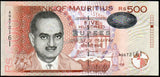 Mauritius 500 Rupees - 2007 P#58 AUNC Bank Note N#211029 #UCN696