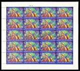 2023 INDIA 50 Years Pandit Jasraj Pt. Motiram Pt. Maniram Sangeet Samaroha Full Sheet of 20 Stamps