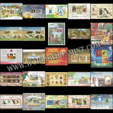 1973 - 2020 India Miniature Sheets - Complete Full Collection without withdrawn 2005 GURU GRANTH SAHEB MS MNH