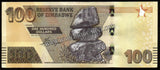 Zimbabwe 2020 -  100 Dollars UNC Currency Note N#266443