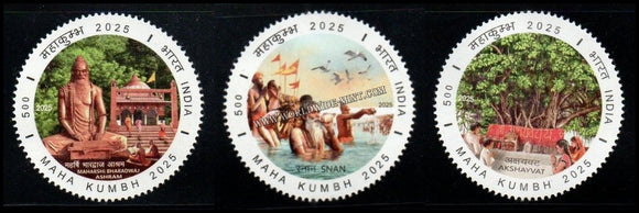 2025 INDIA Maha Kumbh Mela - Set of 3 MNH
