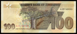 Zimbabwe 2020 -  100 Dollars UNC Currency Note N#266443