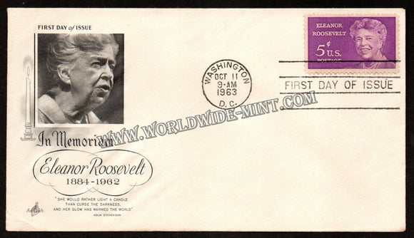 1963 USA Eleanor Roosevelt (American political figure) FDC #FA71