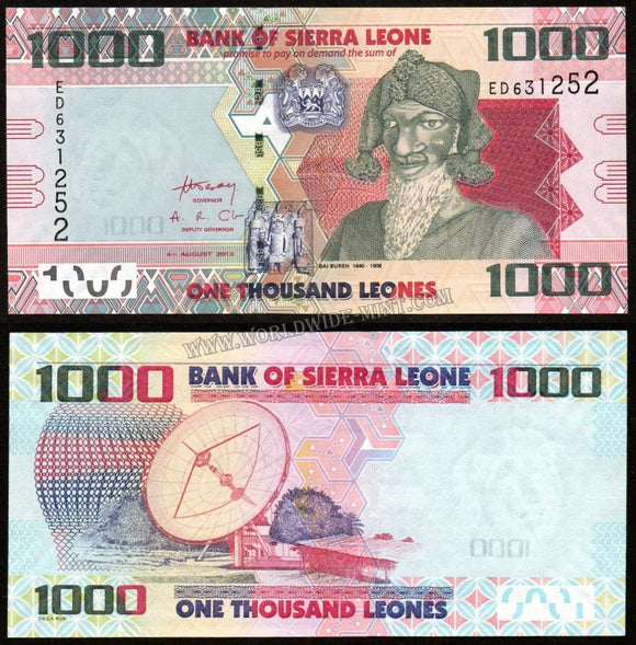 Sierra Leone 1000 2013 UNC Currency Note #CN73