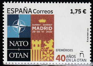 2022 Spain The 40th Anniversary of NATO - The North Atlantic Treaty Organization MNH #FOR-790