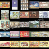 1973 - 2020 India Miniature Sheets - Complete Full Collection without withdrawn 2005 GURU GRANTH SAHEB MS MNH