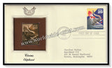 1993 USA Circus Elephant - Gold Replica FDC #FE82