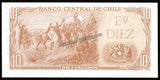 Chile 10 Escudos blue/black serial 1973-1974 UNC Banknote N#205219