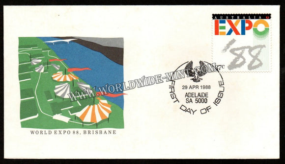 1988 Australia World Expo '88 FDC #FA84