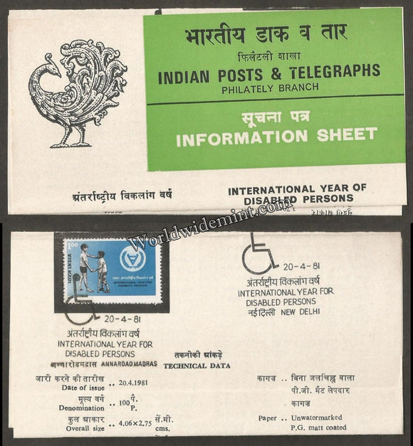 1981 International Year For Disabled persons Brochure
