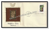 1992 USA Wildflowers Series Bearberry - Gold Replica FDC #FE8