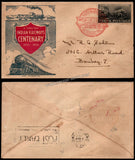 1953 INDIA Railway Centenary FDC - Type II Travelled Cover within Bombay with Slogan Cancellation "Post Early to Catch the Mail"