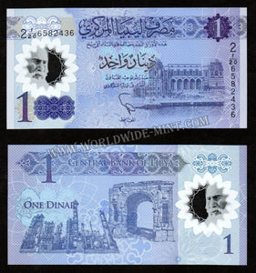 Libya 1 Dinar UNC Currency Note #CN907