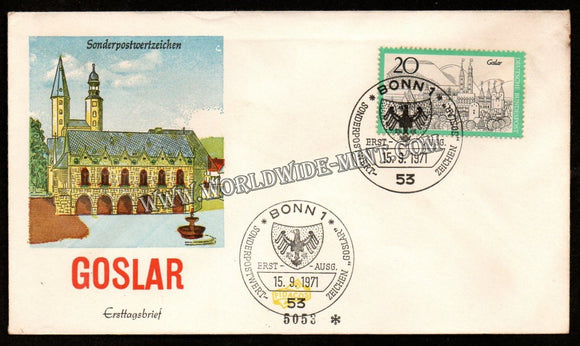 1971 Germany Goslar FDC #FA90