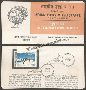1983 First Indian Antarctic Expedition Brochure