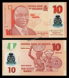 NIGERIA 10 NAIRA - 2018 UNC POLYMER CURRENCY NOTE N#203064