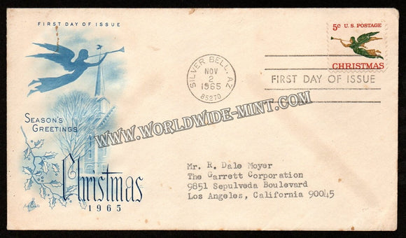 1965 USA Christmas FDC #FA95