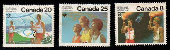 1976 Canada Olympics Montreal 3v MNH #FT-96