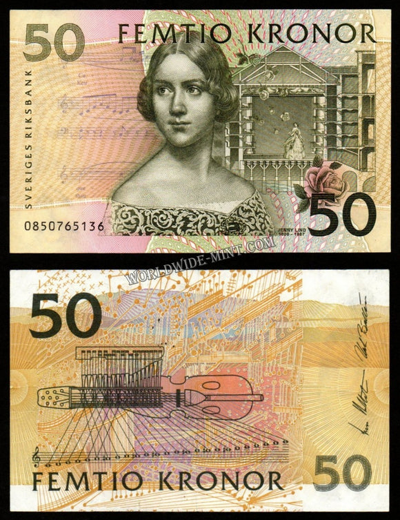 Sweden 50 Kronor 1996 UNC Bank Note #CN972