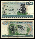Zimbabwe 20 Dollars 1983 Fine Banknote #UCN976
