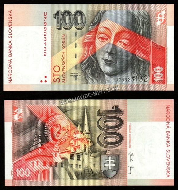 Slovakia 100 Korun 2004 UNC Bank Note #CN992