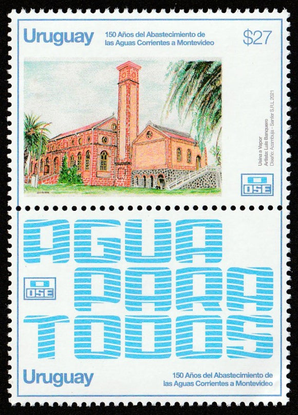 2021 Uruguay The 150th Anniversary of Clean Water Supply in Montevideo MNH #FOR-995