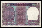 1972 India 1 Rupee I.G. PATEL, Inset: D UNC Currency Note #A26