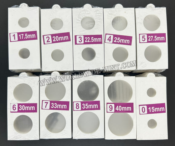 2 X 2 Coin Holder - Imported Cardboard - Size: 0-9 Pack of 500 pcs