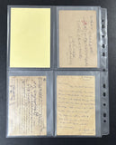 PC-30016A (Top Open) A4 11- Hole Clear (Transparent) Postcard Refill Page 4 pocket for 4 X 6 Inch Postcard / Small FDC / Block of 4 - 10 Refill Sheet - Imported Taiwan Made - Chuyu Culture