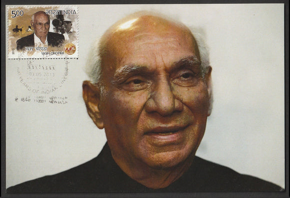 2013 100 Years of Indian Cinema - Yash Chopra Private Maxim Card #MC304