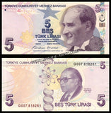 Turkey 5 Lira - 2024 UNC Bank Note N#206382