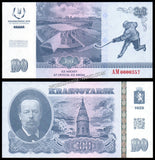 Russia 100 - 2019 Universiade in Krasnoyarsk Winter games -  Set of 12 UNC Fantasy Notes #CN1400