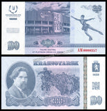 Russia 100 - 2019 Universiade in Krasnoyarsk Winter games -  Set of 12 UNC Fantasy Notes #CN1400