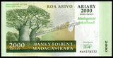 Madagascar 2000 Ariary - 2007 P# 93 UNC Banknote N#203328