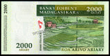 Madagascar 2000 Ariary - 2007 P# 93 UNC Banknote N#203328