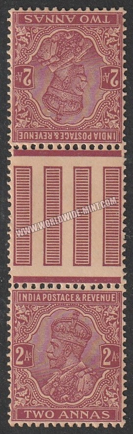 1926 - 1933 BRITISH INDIA - 2a Purple - King George V Multi Star W/M MNH S.G:206.