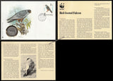 1988 Hungary WWF World wide Fund For Nature Red- Footed Falcon With Coin FDC #FE258
