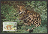 1983 Belize Jaguar Set of 4  WWF Official Maxim card #FE262